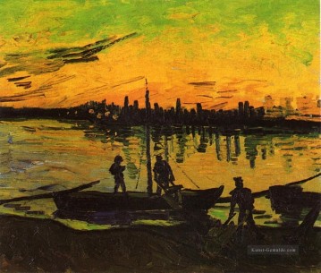 Coal Barges 2 Vincent van Gogh Ölgemälde